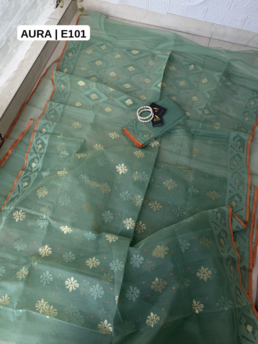 Masterwork Jamdani Saree - E101 - Aura Bangladesh