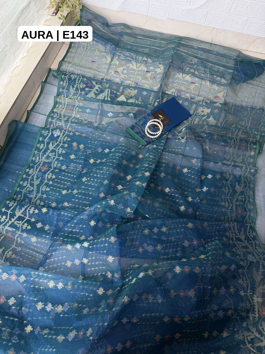 Masterwork Jamdani Saree - E143 - Aura Bangladesh