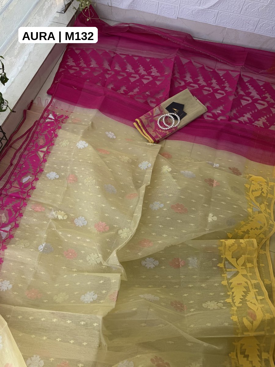Exclusive Jamdani Saree - M132 - Aura Bangladesh